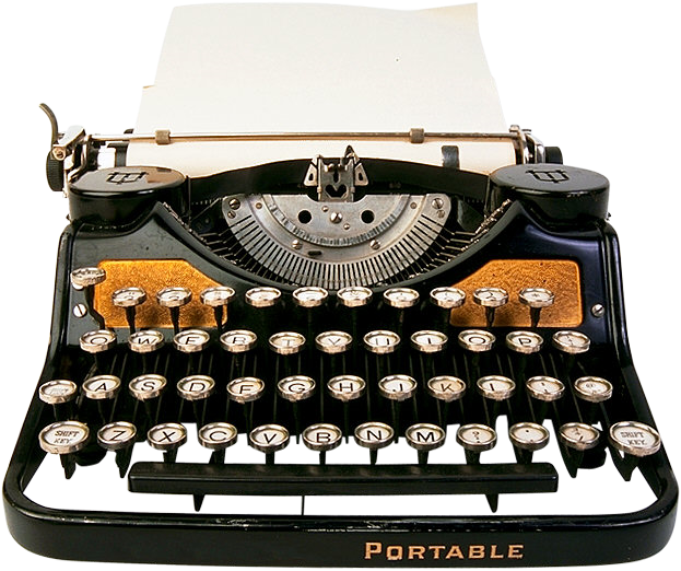 Iconic image of classic typewriter.